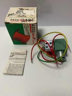 NEW! Asco Red Hat 8320G43 120V 3 Way Solenoid Valve 1/8'' Inch Pipe