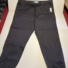 NWT OLD NAVY MODERN JOGGERS BUILT IN FLEX PANTS CUFFED ANKLE NAVY BLUE MENS XXL