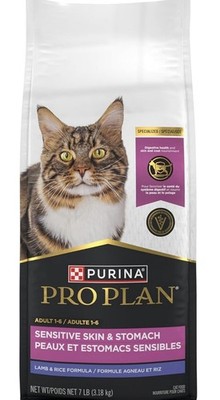 Purina Pro Plan Sensitive Skin & Stomach Lamb & Rice Dry Cat Food