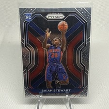 ISAIAH STEWART ROOKIE RC 2020 PRIZM Detroit Pistons NBA Basketball Card. rookie card picture