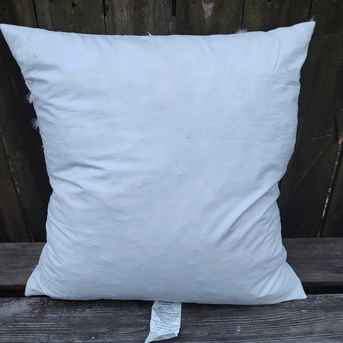 NEWPORT Bird Linen 18" Down Feather Pillow Insert + Cushion Cover Pillowcase - Picture 2 of 16