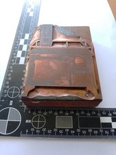 Vintage Reklamowa Letterpress Blok drukarski.