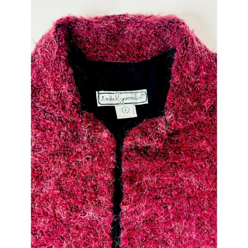 Isabel Garrett Girls Lined Quiet Luxury Luxe Wool Sweater Cranberry Size 6 - Picture 3 of 6