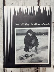 VTG Ice Fishing In Pennsylvania Travel Lakes State Information Book Booklet