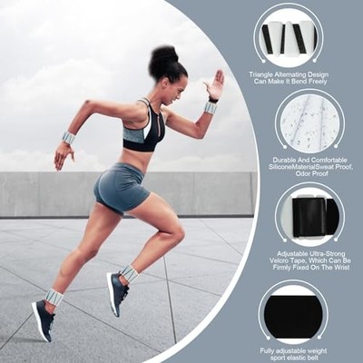 Wrist Weights Set Of 2 (1LB Each) Adjustable Ankle Weights