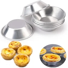 25 Pack-Egg Tart Mold,Mini Pie Muffin Cupcake Pans Egg Tart Bakeware N