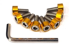 STAINLESS TIMING BELT COVER BOLT KIT FOR TOYOTA SUPRA 2JZ-GTE GOLD CUP WASHERS