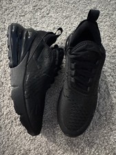   Nike Air Max 270 Sneakers Shoes All Black   7 Women 5.5 Youth Men NIB   