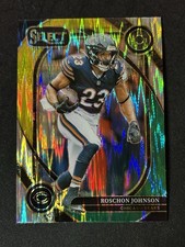 2024 Panini Select #291 Roschon Johnson Club Level Green & Yellow Shock Bears