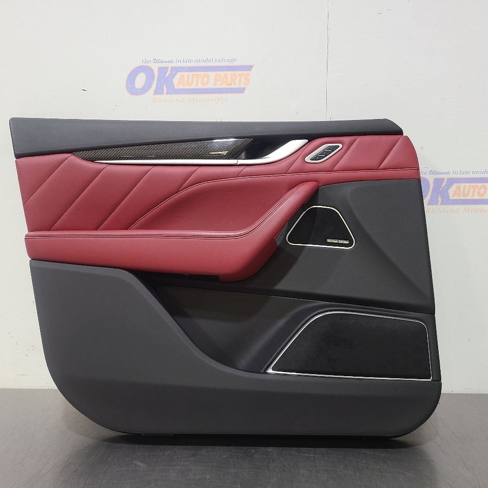 20 2020 MASERATI LEVANTE SQ4 GRANSPORT FRONT DOOR TRIM PANEL LEFT DRIVER
