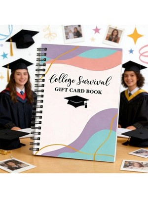 Graduation Themed Card Folder 13x18cm Twin Coil Binding Paper Card Album