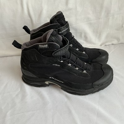 Salomon Contagrip Thinsulate Insulation 200 Gram Men's Shoes Size 10 - Black