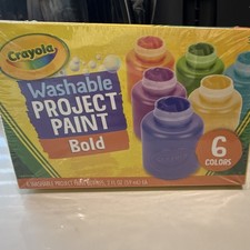 Crayola Washable Project Paint Bold Set 6 Colors