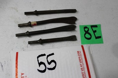 Snap On In-Line Air Hammer Mixed Lot of 4 Different Bits Chisel ~ USA