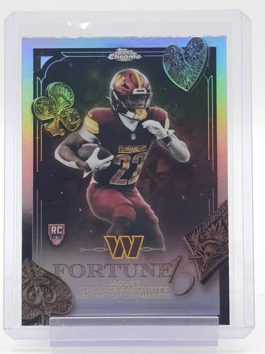 2025 Topps Chrome Jacory Croskey-Merritt Refractor (RAW)