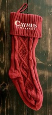 Caymus Vineyards Napa Winery Embroidered Christmas Holiday Stocking Brand New 