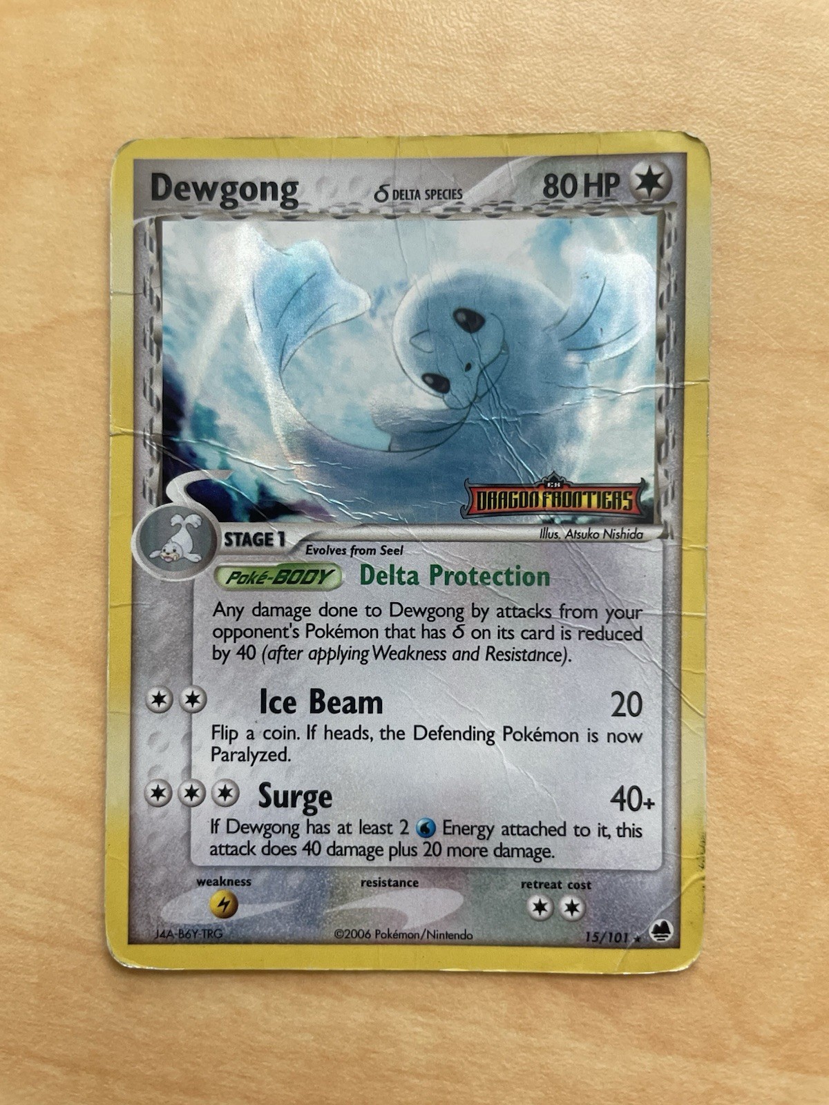 Pokémon Dewgong 15/101 - EX Dragon Frontiers - Rare - Stamped Holo