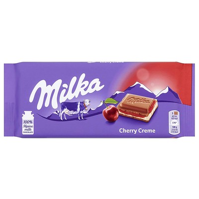 25x MILKA Cherry Cream Chocolate Bar 100g / 3.5oz