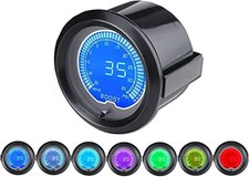 Black 7 Color Led Display 30 Psi Turbo Boostvacuum Gauge 7 Color Boost Gauge