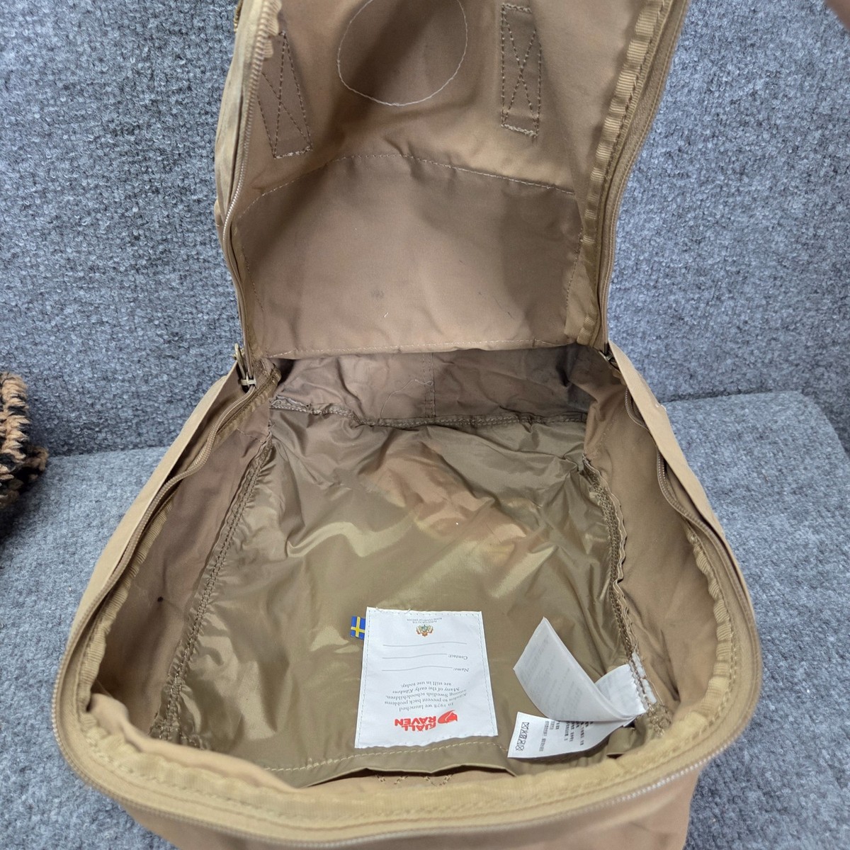 Fjallraven Kanken Water Resistant Backpack Clay Beige Work Travel