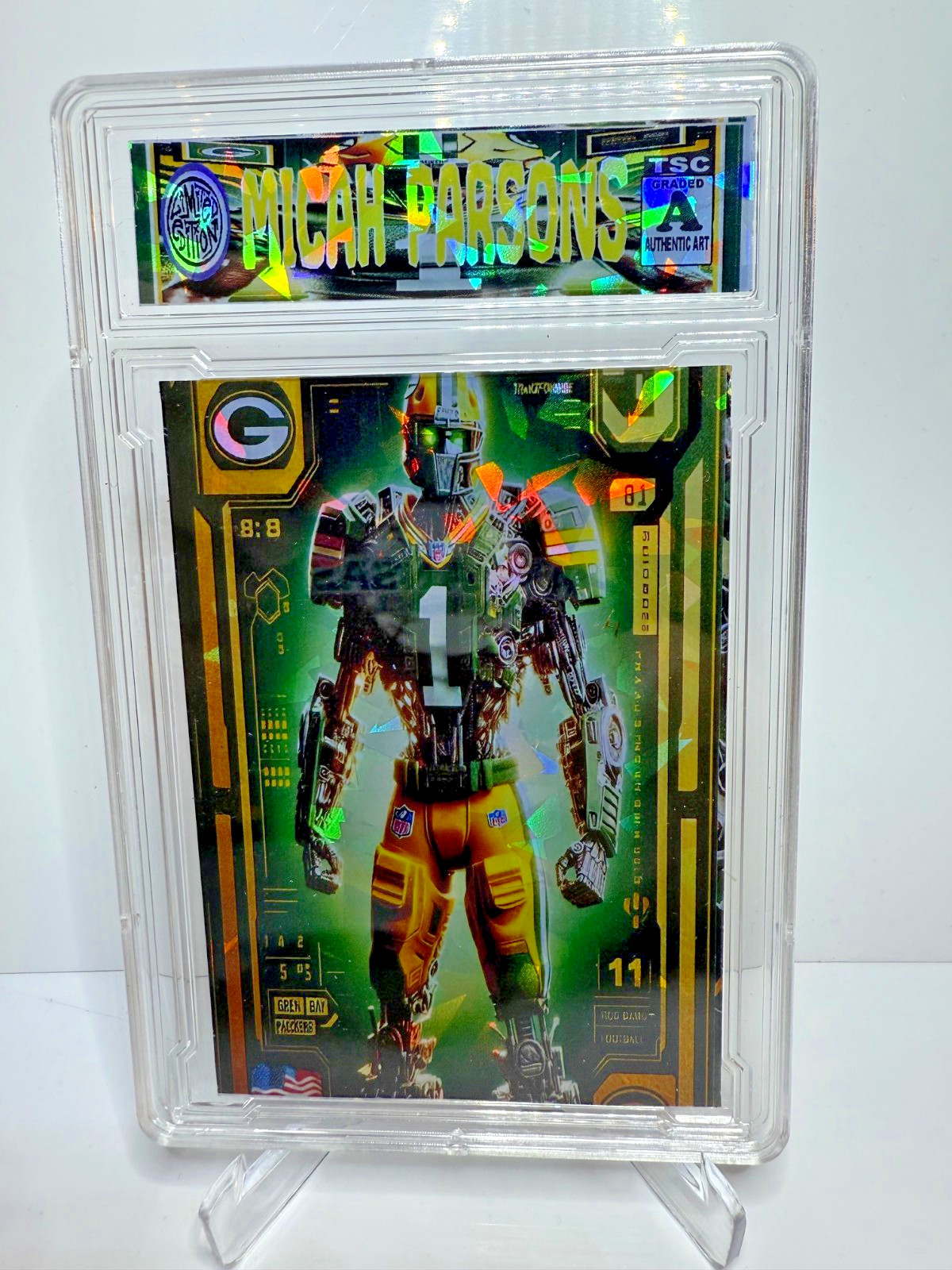 2025 NFL Packers Micah Parsons Transformers Ice Refractor Anime SP/200  c1 rc