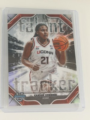 2025-26 Bowman U Chrome - Sarah Strong #TT-5 Talent Tracker Refractor UConn