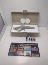 Vintage DYMO Organizer 1610 Label Maker & Tape Takes 1/4" & 3/8" Tape With Case