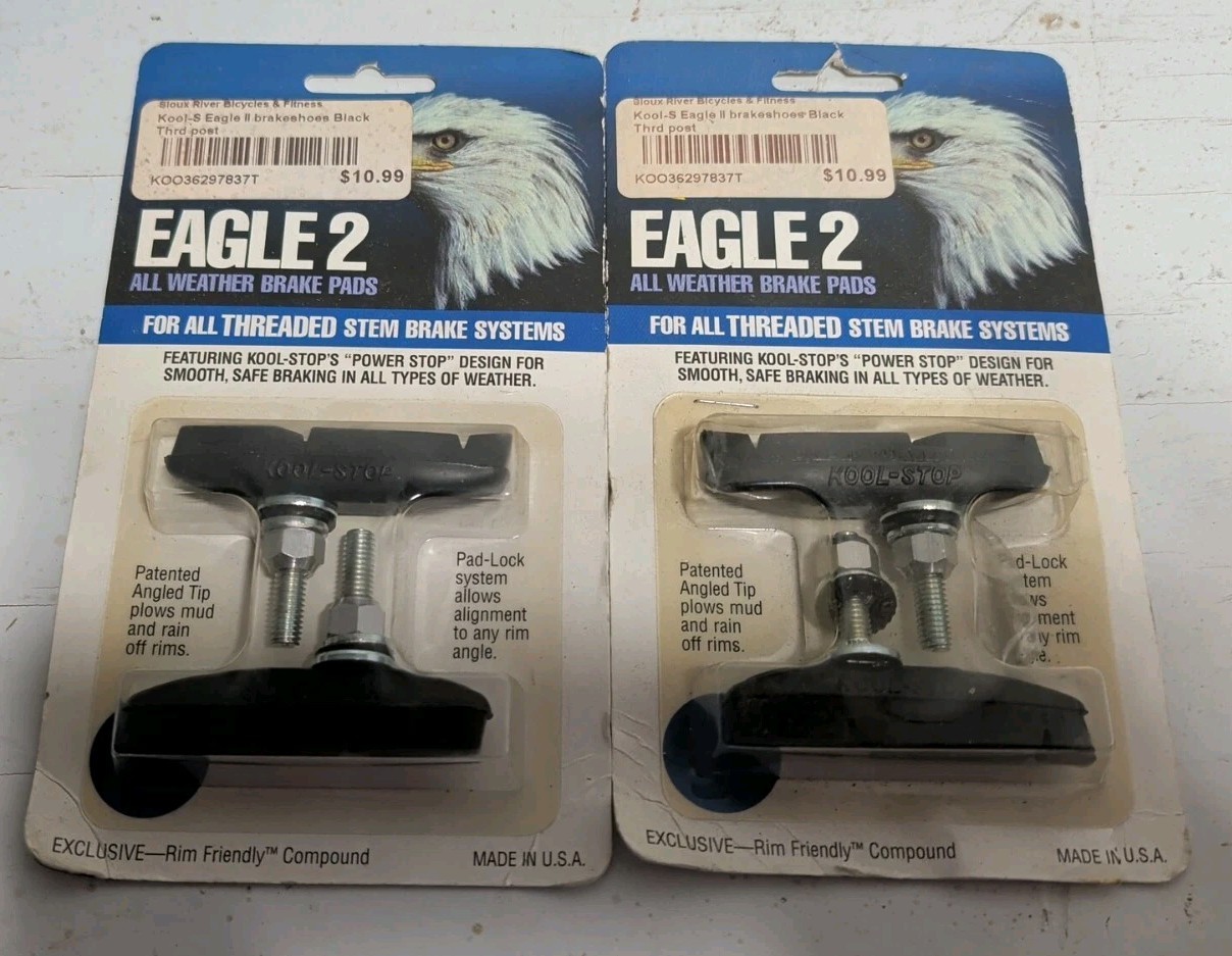 2 Sets Kool Stop Eagle Claw 4 Bicycle Brake Pads - For Canti