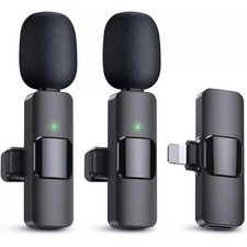 Wireless Lavalier Microphone Compatible For iPhone 11,12,13,14 Pro Max Plus Mini