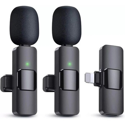 Wireless Lavalier Microphone Compatible For iPhone 11,12,13,14 Pro Max Plus Mini