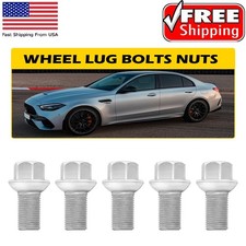 5pcs Wheel Lug Bolts Nuts Kit For Mercedes-benz Ml350 S500 A180 A200 A250 B200