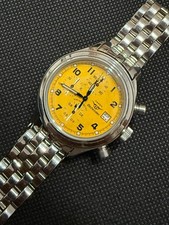 CRONOGRAFO FOSSIL DEFENDER 100M RARO QUADRANTE GIALLO