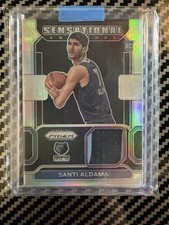 2021-22 Panini Prizm Santi Aldama Sensational Swatches Prime Patch RC /10