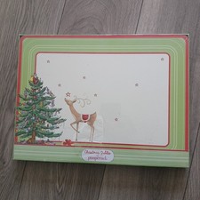 Pimpernel Tischsets Weihnachten Jubil&auml;um gro&szlig;e Tischsets x 4 neu versiegelt 16" x 12"