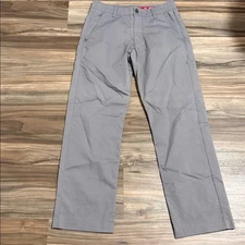 Under Armour Mens Golf Pants Size 30x30 Grey Stretch Comfort Waist Tech Chino