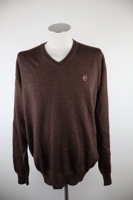 CONTE OF FLORENCE HERREN STRICKPULLOVER GR M MAN SWEATER CASUAL LOGO WOLLE WOOL