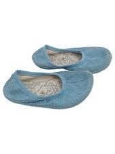 Bloch Ballettschuhe Kinder Gr. 27 Blau Glitzer