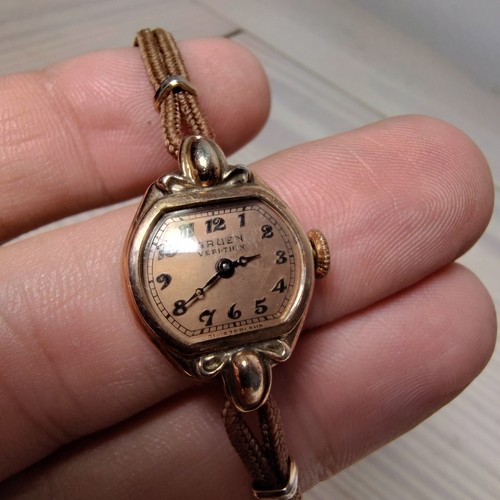 Vintage Rare Gruen Veri-Thin Switzerland Gold Filled Mechanical Ladies Watch