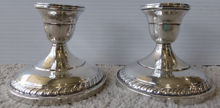 Pair of Vintage Hamilton Sterling Silver Weighted Candlesticks
