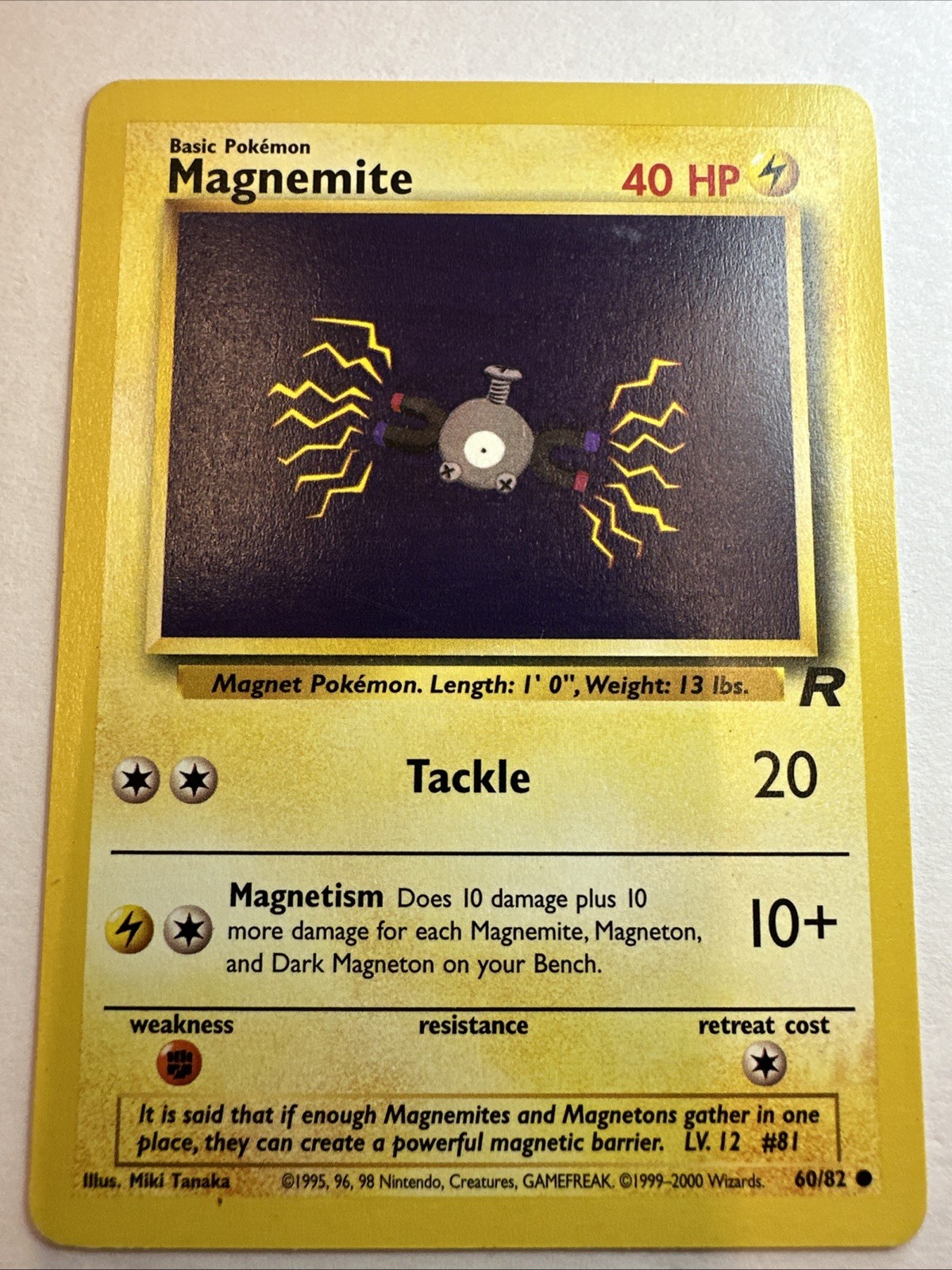 MAGNEMITE - 60/82 - Team Rocket - Pokemon Card - NM