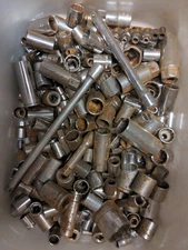 Lot of 5LB Sockets/Extensions/Couplers - NO Guarantee on Brand or Sizes
