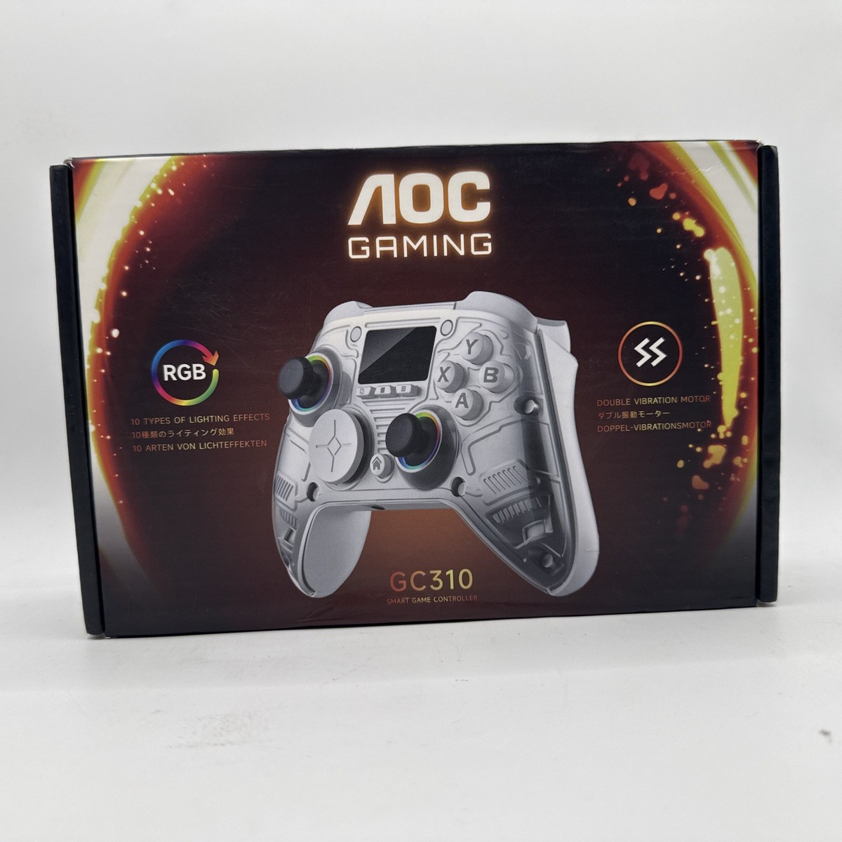 AOC GAMING GC310 ワイヤレスコントローラー 本体 AOC Gaming GC310 Wireless Controller Hall Effect Joysticks LCD
