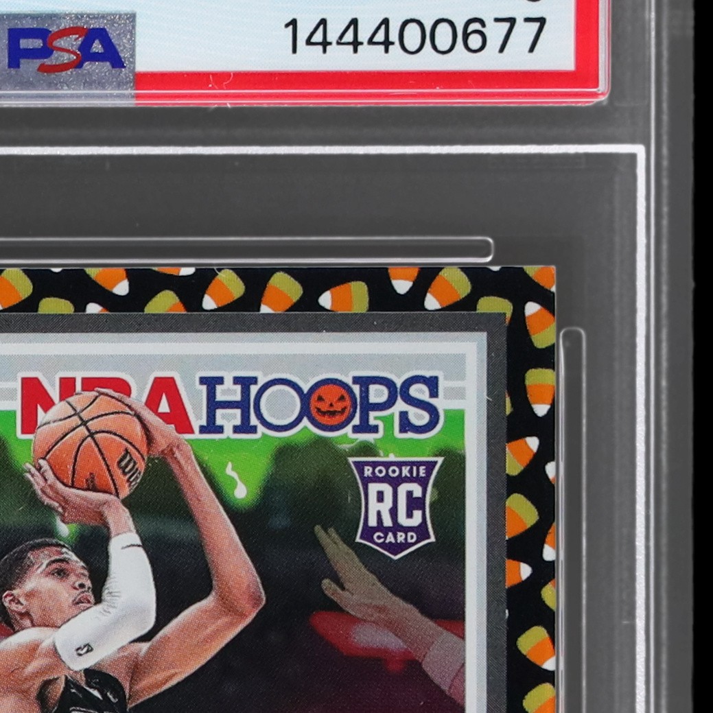 2023-24 Haunted Hoops Victor Wembanyama #108 PSA 9 RC Holo Candy Basketball Mint view 5