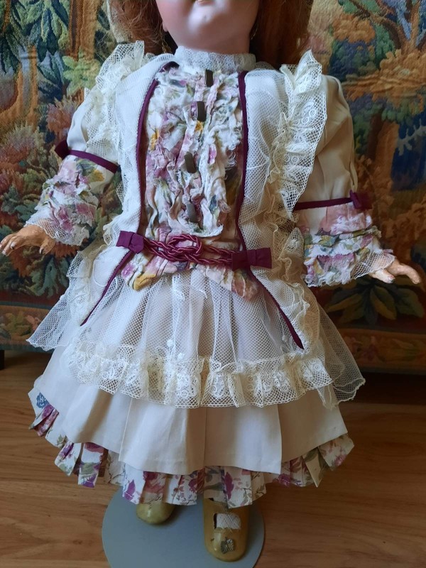 Vintage dress 15 for antique French/German bisque Doll 24"