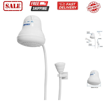 #ad 49491 Electric Shower Head Instant Hot Water 4 Temperature Levels Hand S... $54.58