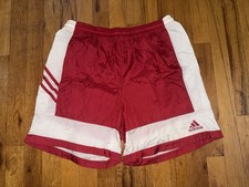 Adidas Nylon Shorts Vintage 90  S MEDIUM Sprinter Shiny Satin Retro Glanz