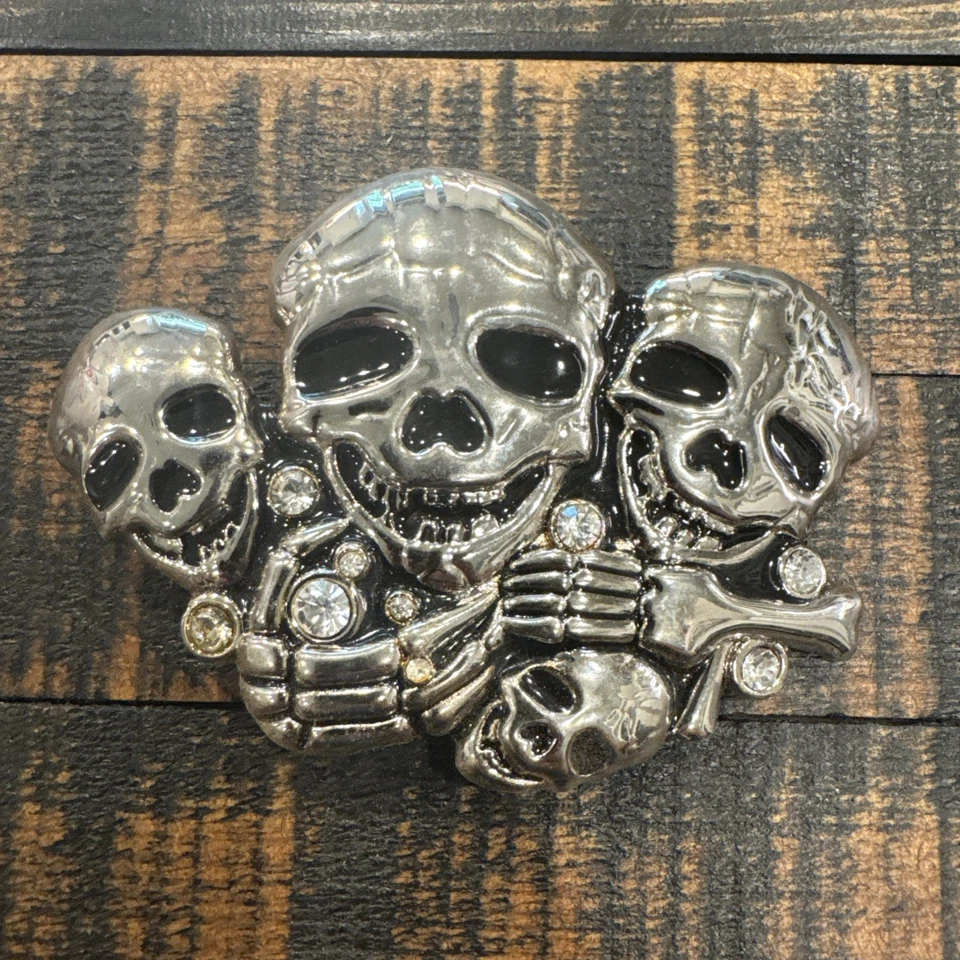 Conoce a la "familia de huesos" con pedrería novedad hebilla de cinturón Foto 2 de 3