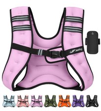 Weighted Vest for Woman Men 12lb Weight Vest with Reflective Stripe, Rucking ...