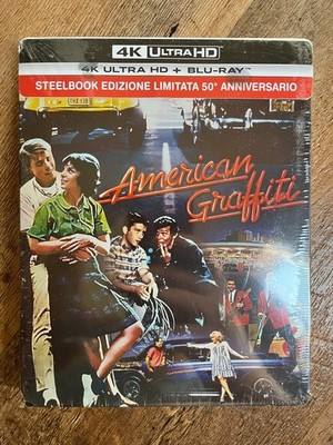 American Graffiti w. Steelbook (4K UHD + Blu-ray, 1973, EU Import, Region Free)