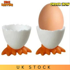 Egg Cup Set Breakfast Boiled Eggs Novelty Chicken Holder Kitchen Home Food